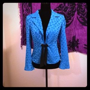 2/$20 Bright blue blazer size small